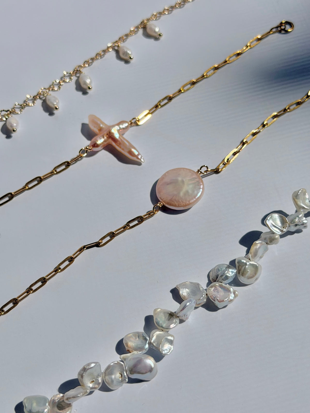 Custom Baroque Pearl Bracelet | Bridesmaid & Wedding Gift