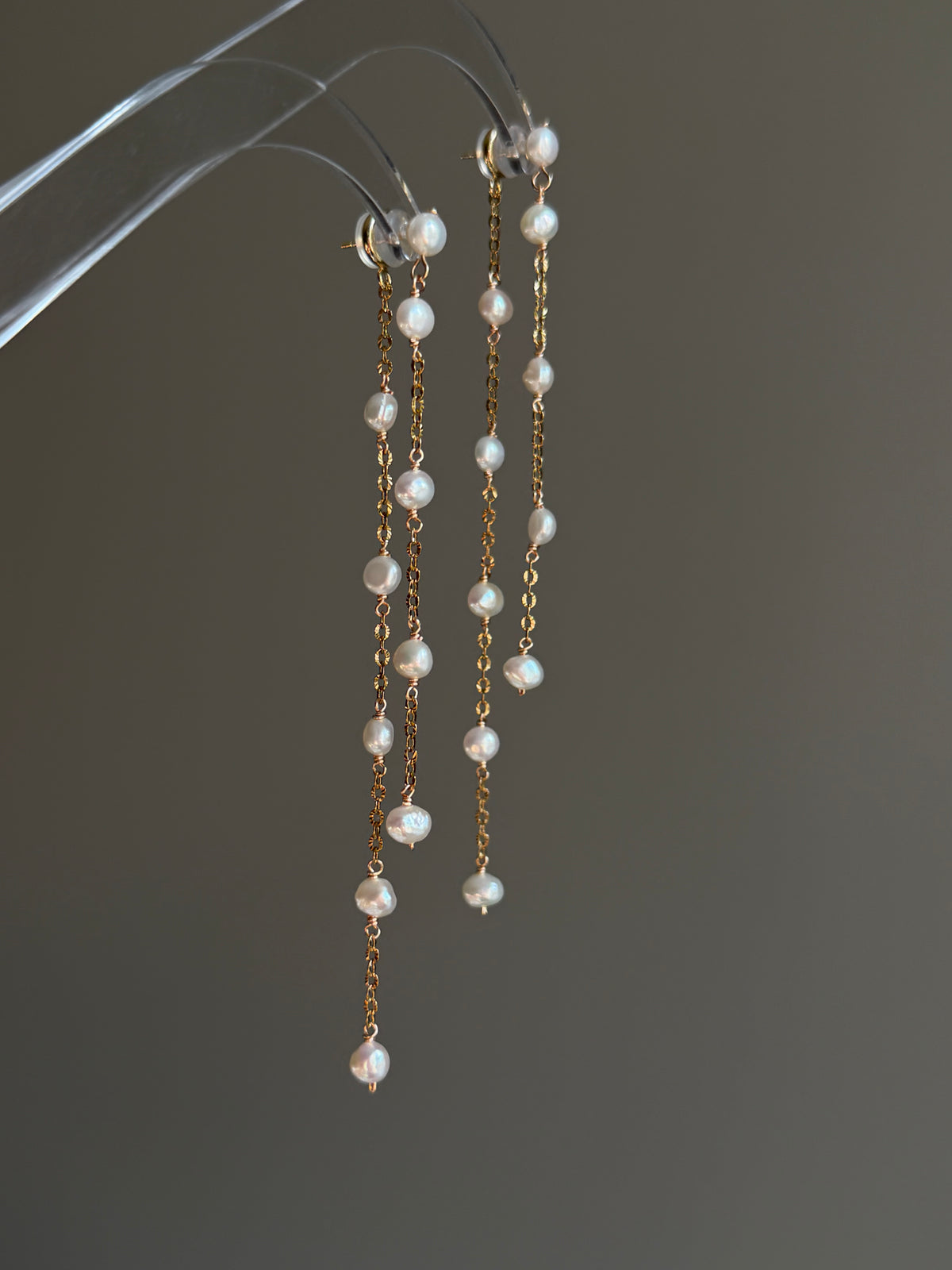 Celeste Convertible baroque Pearl Tassel Earrings