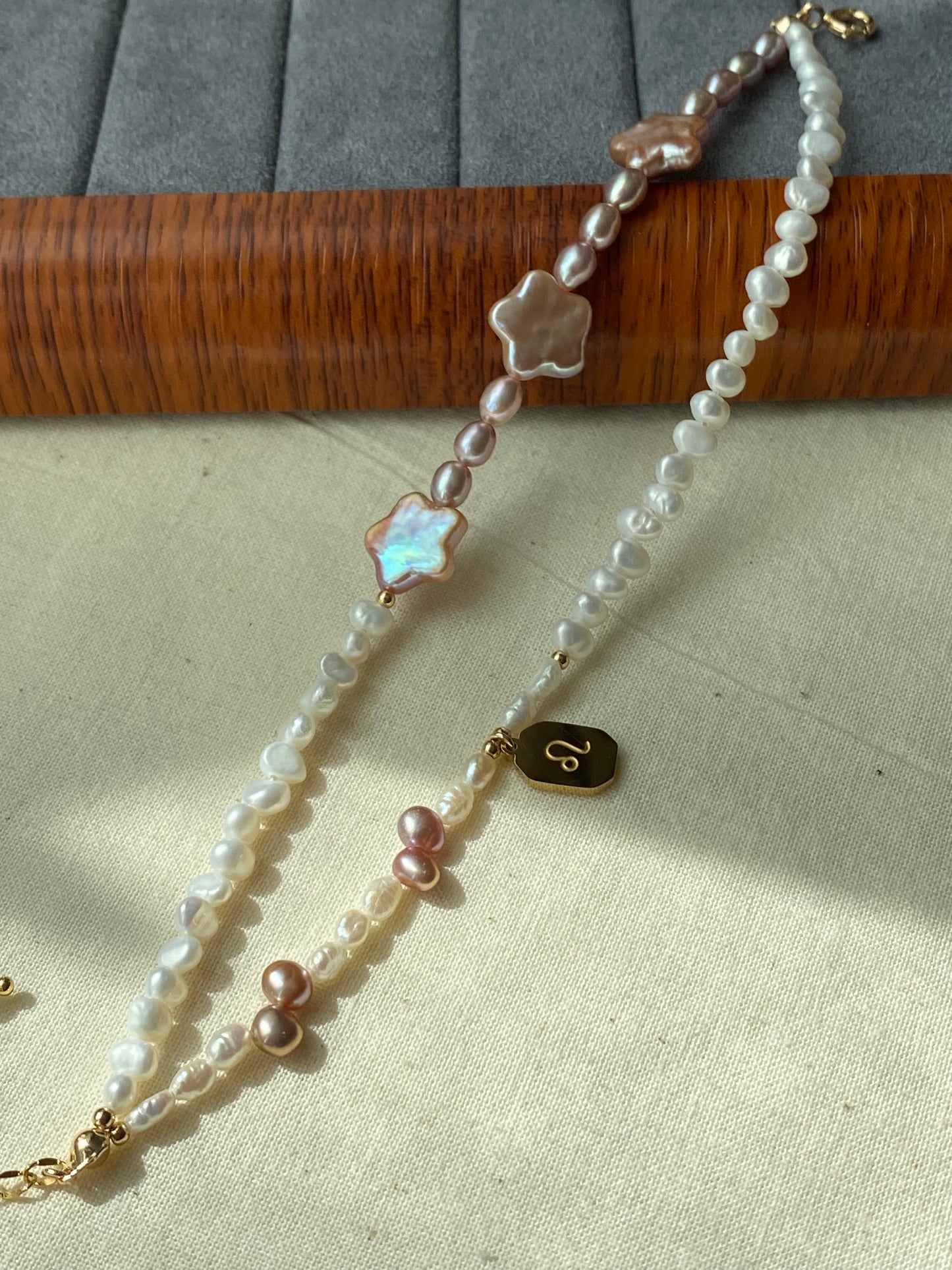 Baroque Pearl Zodiac Wish Bracelet – Astrology Freshwater Pearl Star Jewelry