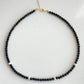 Minimalist Baroque Pearl super sparkling Dainty Black and white Modern Layering Chocker Necklace  gift for her gift to them