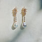 Aurora Sparkle Baroque Pearl Earrings