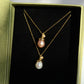 Acorn & Dewdrop Necklace | Luxury Baroque Pearl & Gold Jewelry