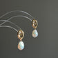Maya Anchor Link Baroque Pearl Earrings