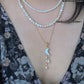 Celestial Cloud  Moon Light Baroque Pearl Necklace Pendant Dangling Earrings