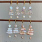 Natural baroque star pearl biwa pipa christmas tree dangle earring