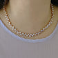 Tipsy Grape Gradient  Baroque Pearl Necklace Dreamy Wisteria Pearl Necklace 16’’ | Multi-Color Freshwater Petal Pearl Choker Gift for her