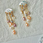 Rainstorm Hand-Drilled Pearl Cloud Earrings | Hand-woven Raindrop Jewelry