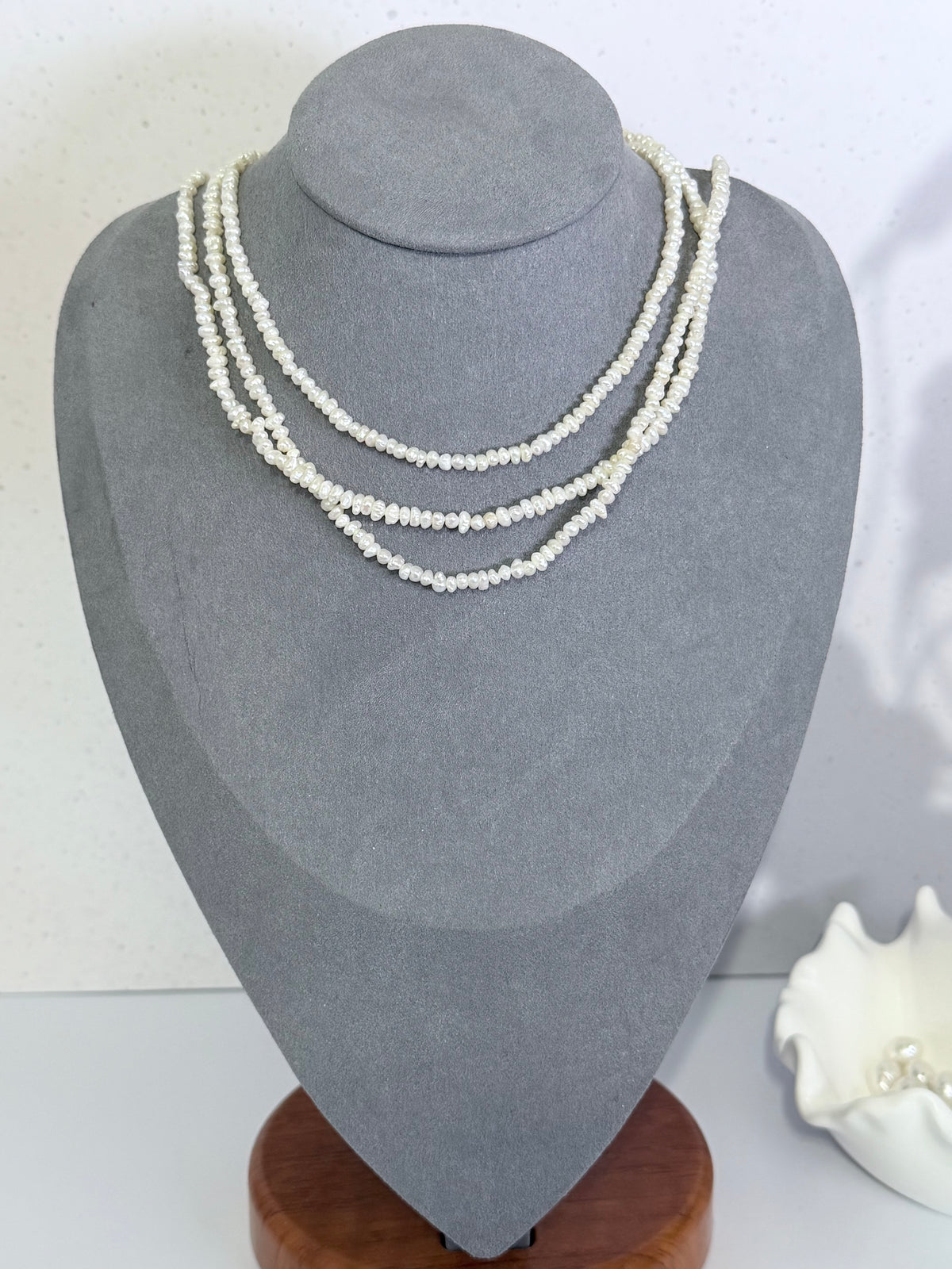 Baroque Pearl Lariat Backdrop Necklace – Versatile Multi-Way Styling