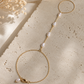 ÉTHERA Barely There Pearl Hand Chain  Custom Bridal Hand Jewelry