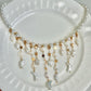 Moon & Star Baroque Pearl Necklace | LUNA Collection, Celestial Freshwater Pearl Fringe Necklace, Handmade Bridal Jewelry