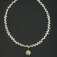 Baroque Pearl Heart Pendant Necklace Fairycore Coquette Jewelry