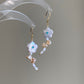 Bellies fairy Baroque Pearl Daisy Earrings Spring love dangle earring unique crush love earring dating jewelry friendship earring