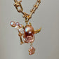 Balloon Pearl Necklace – Handmade Baroque Pearl Devil or Santa Statement Jewelry