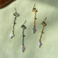 Dainty elegant Dreamworld Baroque cross star Pearl Drop Earring