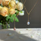 Minimalist Adjustable Lariat Necklace 18K Gold S925 Silver Water Ripple Chain, Dainty Elegant Wedding Jewelry Bridesmaid Gift for her