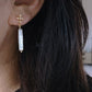Minimalist Baroque Pearl Drop Earrings  Dainty Gold Dangle Earrings Black and white Modern Simplicity Earring gift for her gift to them