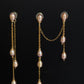 Double Piercing Bridal Pearl Earrings | ÉLANE