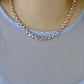 Tipsy Grape Gradient  Baroque Pearl Necklace Dreamy Wisteria Pearl Necklace 16’’ | Multi-Color Freshwater Petal Pearl Choker Gift for her