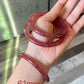 Strawberry Quartz Bangle Bracelet - Natural Healing Energy & Unique Fashion Accessory | Enhance Love and Emotional Connection