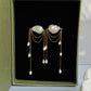 Ardelle Baroque Pearl Draped Chain Earrings