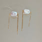 ASTRAEA Baroque Rectangle Pearl Tassel Earrings