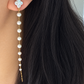 Cascading Luck - Gradient Pearl Drop Earrings | Lucky Clover Baroque Earrings
