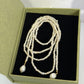 Baroque Pearl Lariat Backdrop Necklace – Versatile Multi-Way Styling