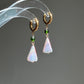 Baroque Pearl Watermelon Hoop Earrings Fruit Summer Jewelry