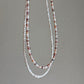 High Luster Multi Color White Baroque Pearl Choker Necklace