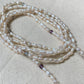 Handmade Freshwater Baroque Pearl Long Necklace 47" Multi-Way Wrap Lariat Pearl Necklace