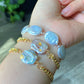 Baroque Pearl Bracelet | Chunky Gold Chain