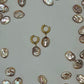 Iridescent Mermaid Pearl Hoop Earrings Baroque Oval Dangles