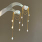 Ardelle Baroque Pearl Draped Chain Earrings