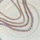 Purple Rice Pearl Wedding Necklace - High Luster Freshwater Pearls | Custom Bridal Jewelry - Jinger Crafting