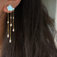 Lola Cloud & Raindrop baroque pearl dangle earring