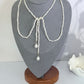 Baroque Pearl Lariat Backdrop Necklace – Versatile Multi-Way Styling