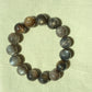 Natural Mystic Gleam Talisman Black sunstone smooth round handmade bracelet father's day gift for him gift for her Inner Guard stone