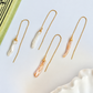 Raine Aurora | Biwa Pearl Threader Earrings