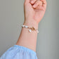 Luna Celestial  Baroque Coin Pearl  Bracelet with Toggle Clasp