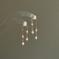 Sylvie Double Chain Pearl Earrings