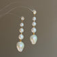 Graduated Baroque Pearl Statement Earrings -ASTRA