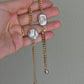 Baroque Pearl Bracelet | Chunky Gold Chain