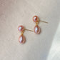 Double Pearl Drop Earrings