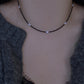 Minimalist Baroque Pearl super sparkling Dainty Black and white Modern Layering Chocker Necklace  gift for her gift to them