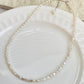Elegant Keshi Pearl Necklace, 3mm+ Freshwater Pearls with Sterling Silver Necklace Dainty Minimalist  Layering Necklace, Gift for Her