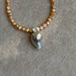 Elegant Dainty Natural freshwater baroque pearl pendant necklace custom made pendant choker necklace birthday gift for her anniversary gift