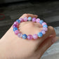 AAAA grade  natural colorful mix Lepidolite bracelet, Mica Rutilated Quartz gift for her,birthday gift dainty meditation crystal bracelet