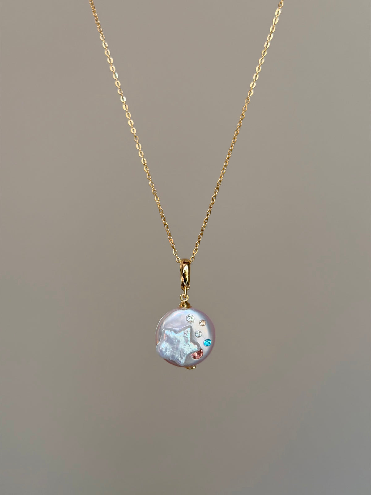 Star Trail Detachable Baroque Pearl Charm