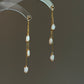 WHISPER DROP | Triple Keshi Pearl Dangle Earrings