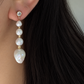 Graduated Baroque Pearl Statement Earrings -ASTRA